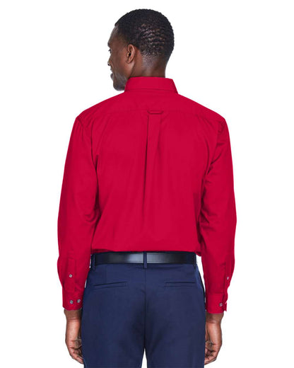 Harriton Men's Easy Blend™ Twill Shirt M500 #colormdl_Red