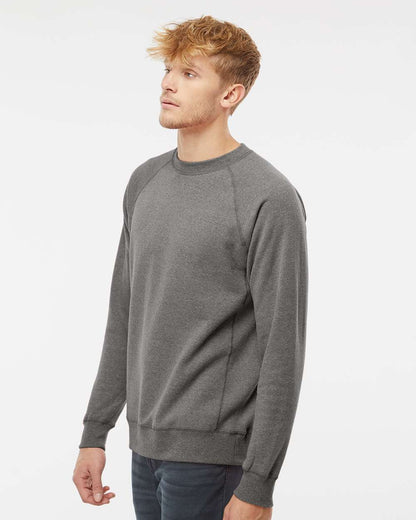 Independent Trading Co. Unisex Special Blend Raglan Crewneck Sweatshirt PRM30SBC #colormdl_Nickel