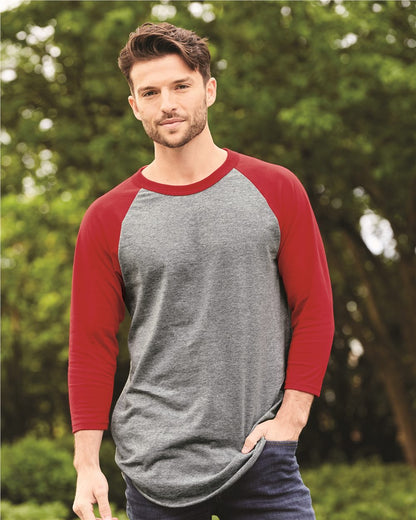 Augusta Sportswear Unisex Three-Quarter Raglan Sleeve Baseball Jersey T-Shirt 4420 Augusta Sportswear Unisex Three-Quarter Raglan Sleeve Baseball Jersey T-Shirt 4420