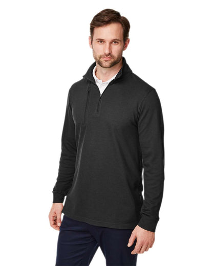 Devon & Jones Men's New Classics® Performance Quarter-Zip Pullover DG400 #colormdl_Black