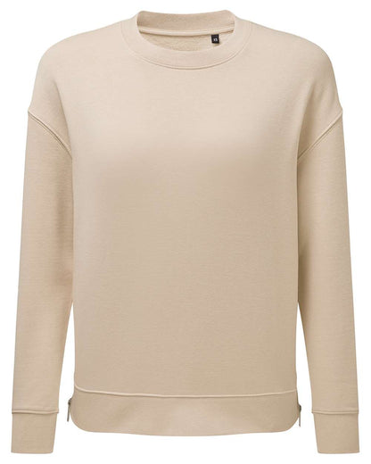 TriDri Women's Billie Side-Zip Crewneck Sweatshirt TD600 #color_Nude