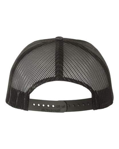 Richardson Printed Trucker Cap 112P #color_Kryptek Typhon/ Black