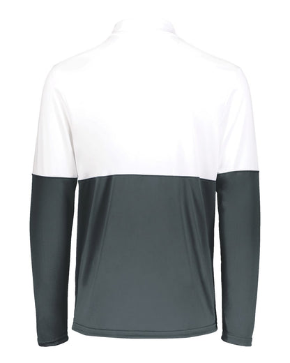 Holloway Men's Momentum Team Quarter-Zip Pullover 223500 #color_Iron/ White