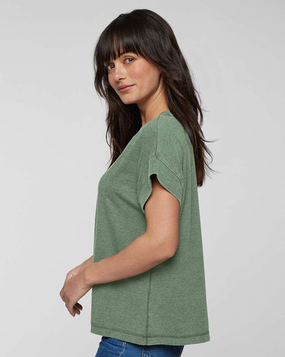 LAT Women's Relaxed Vintage Wash Tee 3502 #colormdl_Washed Basil