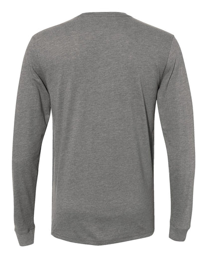 Next Level Sueded Long Sleeve T-Shirt 6411 #color_Dark Heather Grey