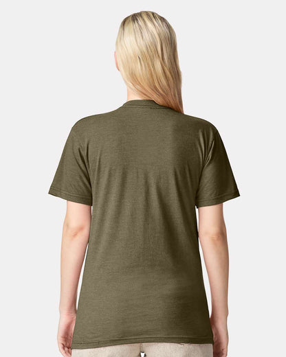 American Apparel Unisex CVC Tee 2001CVC #colormdl_Heather Olive