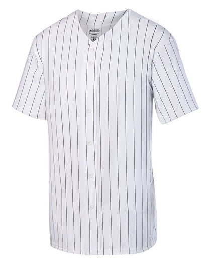 Augusta Sportswear Pinstripe Full Button Baseball Jersey 1685 Augusta Sportswear Pinstripe Full Button Baseball Jersey 1685