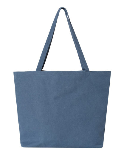 Liberty Bags Seaside Pigment-Dyed Large Tote 8507 #color_Blue Jean