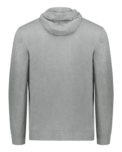 Holloway Youth Eco Revive™ Ventura Soft Knit Hooded Sweatshirt 222698 #color_Grey Heather