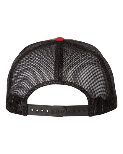YP Classics Five-Panel Classic Trucker Cap 6006 #color_Red/ Black