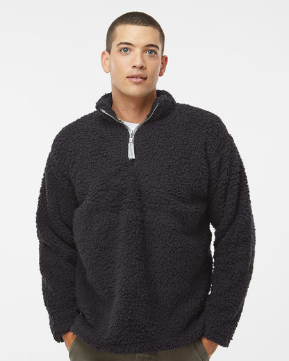 J. America Men's Sherpa Quarter-Zip Pullover 8454 J. America Men's Sherpa Quarter-Zip Pullover 8454