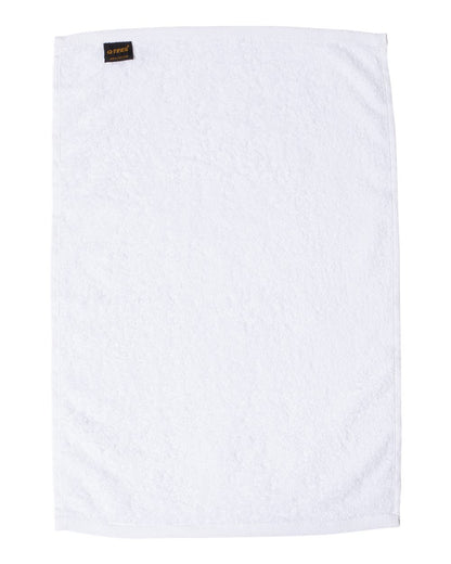 Q-Tees Deluxe Hemmed Hand Towel T300 #color_White