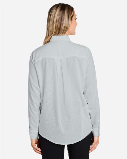 HUK Women's Tide Point Long Sleeve Shirt H615006 #colormdl_Harbor Mist