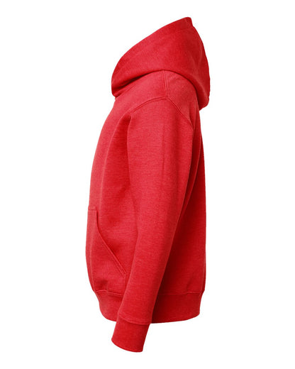 LAT Youth Fleece Hoodie Sweatshirt 2296 #color_Vintage Red