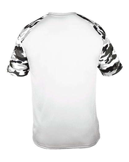 Badger Men's Camo Sport T-Shirt 4141 #color_White/ White Camo