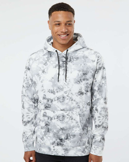 Burnside Performance Raglan Pullover Sweatshirt 8670 #colormdl_White Tie Dye