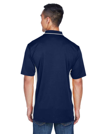 UltraClub Men's Cool & Dry Sport Two-Tone Polo 8406 #colormdl_Navy/ White
