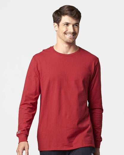 Russell Athletic Unisex Combed Ringspun Long Sleeve T-Shirt 600LRUS #colormdl_True Red