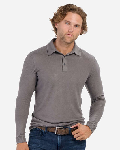 Boxercraft Men's Cuddle Sweater Polo BM1101 #colormdl_Meditation Grey