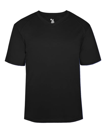 Badger B-Core V-Neck T-Shirt 4124 #color_Black