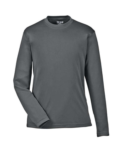 Team 365 Youth Zone Performance Long Sleeve T-Shirt TT11YL #color_Sport Graphite