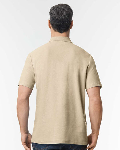 Gildan Softstyle® Adult Pique Polo 64800 #colormdl_Sand