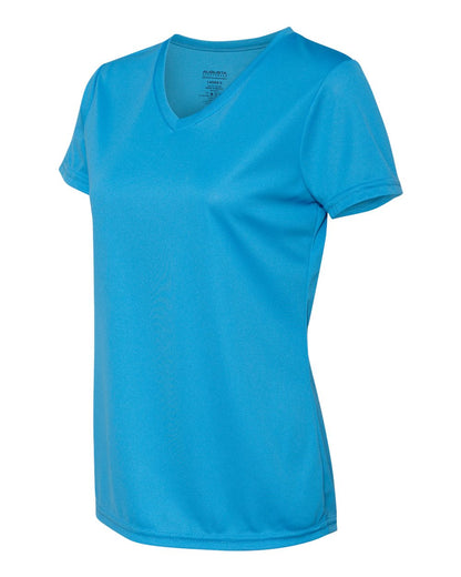 Augusta Sportswear Women's Nexgen Wicking V-Neck T-Shirt 1790 #color_Power Blue