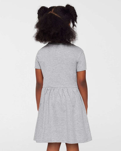 Rabbit Skins Toddler Fine Jersey Dress 5333 #colormdl_Heather