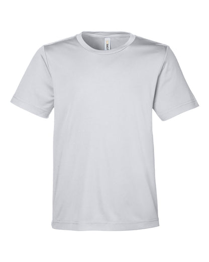 CORE365 Youth Capital Performance T-Shirt CE10Y #color_Platinum