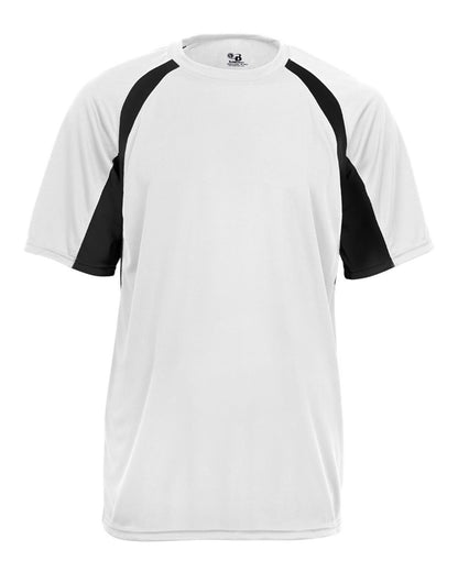 Badger B-Core Hook T-Shirt 4144 #color_White/ Black