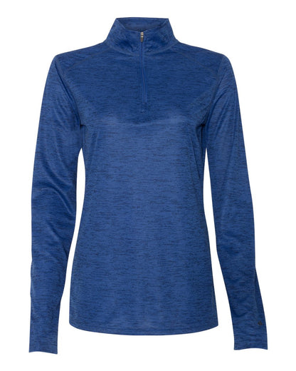 Badger Women’s Tonal Blend Quarter-Zip Pullover 4173 #color_Royal Tonal Blend