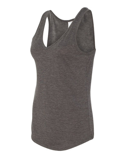 BELLA + CANVAS Women's Flowy V-Neck Tank 8805 #color_Dark Grey Heather