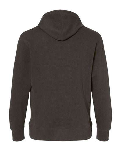 J. America Men's Ripple Fleece Hooded Sweatshirt 8706 #color_Black
