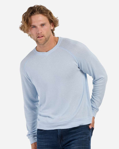 Boxercraft Men's Cuddle Cross-Neck Sweater BM1201 #colormdl_Sky Blue