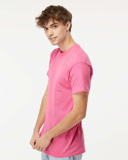 M&O Men's Gold Soft Touch T-Shirt 4800 #colormdl_Azalea