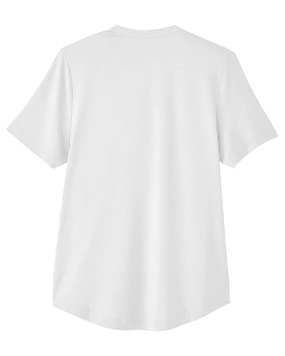 North End Women's JAQ Snap-Up Stretch Performance Polo NE100W #color_White