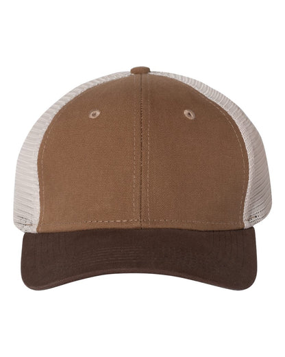 DRI DUCK Hudson Trucker Cap 3006 #color_Field Khaki/ Tobacco/ Tan