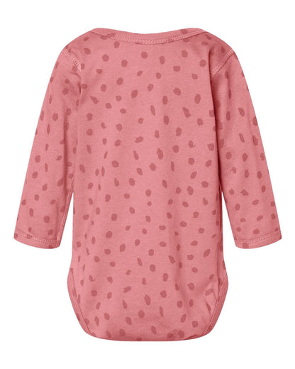 Rabbit Skins Infant Fine Jersey Long Sleeve Bodysuit 4421 #color_Mauvelous Spot
