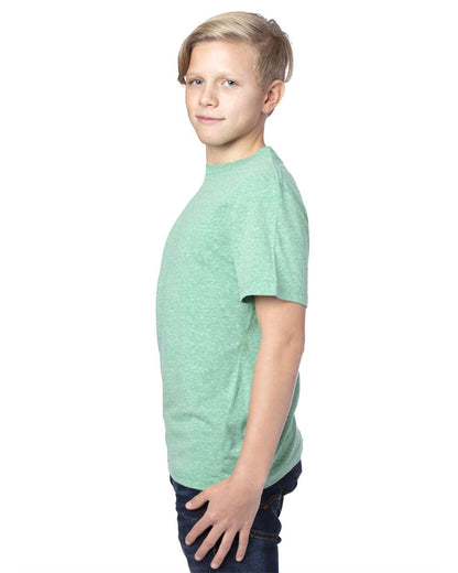 Threadfast Apparel Youth Triblend T-Shirt 602A #colormdl_Green Triblend