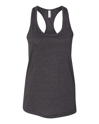 BELLA + CANVAS Women's Jersey Racerback Tank 6008 #color_Dark Grey Heather