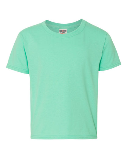 JERZEES Youth Dri-Power® 50/50 T-Shirt 29BR #color_Cool Mint