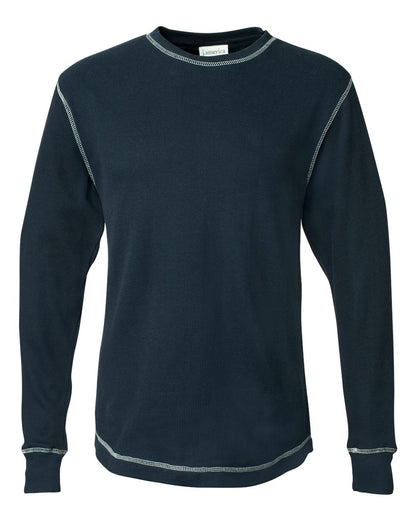 J. America Men's Vintage Thermal Long Sleeve T-Shirt 8238 #color_Vintage Navy/ Vintage White
