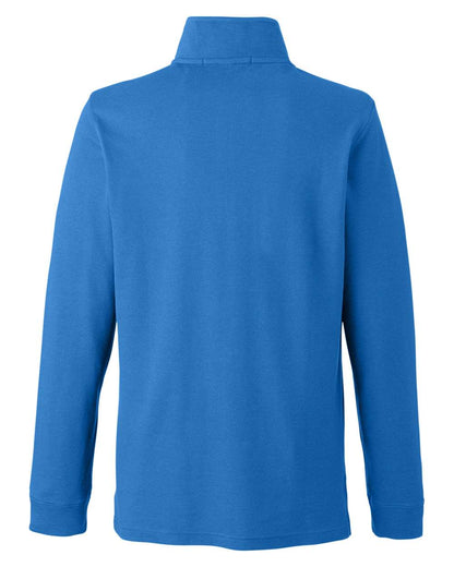 Devon & Jones Men's New Classics® Performance Quarter-Zip Pullover DG400 #color_French Blue