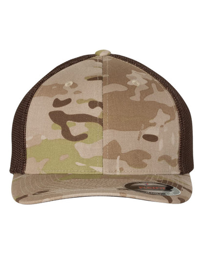 Flexfit Trucker Cap 6511 #color_Multicam Arid/ Brown