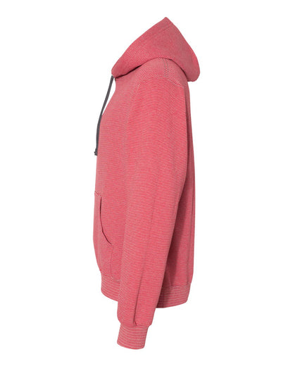 Fruit of the Loom Sofspun® Microstripe Hooded Sweatshirt SF77R #color_Fire Brick Stripe