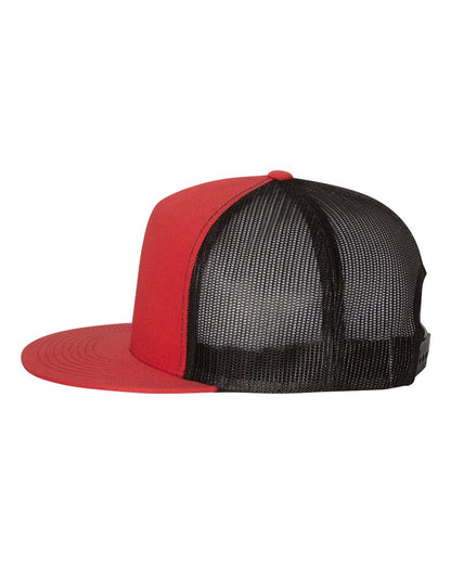 YP Classics Five-Panel Classic Trucker Cap 6006 #color_Red/ Black