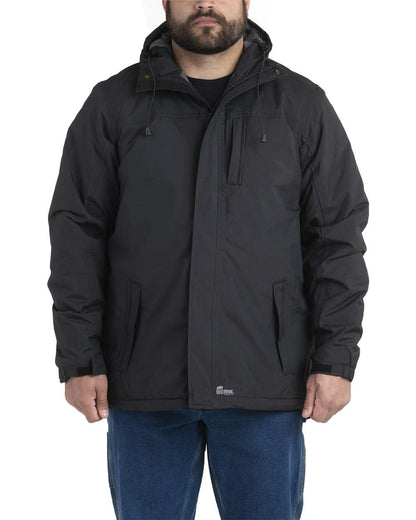 Berne Apparel Men's Coastline Waterproof Storm Jacket RJ27 #colormdl_Black