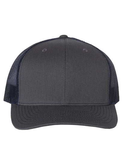 Richardson Snapback Trucker Cap 112 #color_Charcoal/ Navy