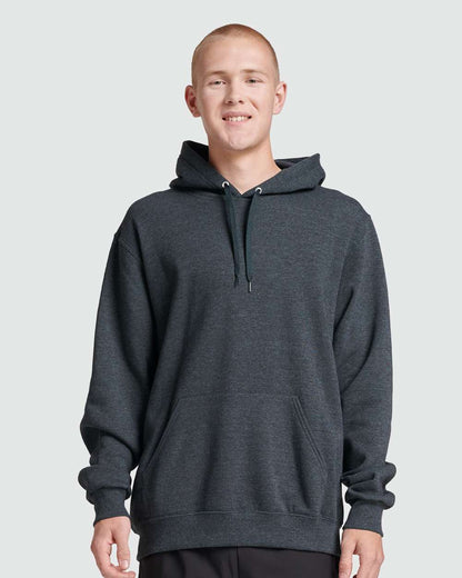 JERZEES Unisex Eco™ Premium Blend Ring-Spun Hooded Sweatshirt 700MR #colormdl_Black Ink Heather