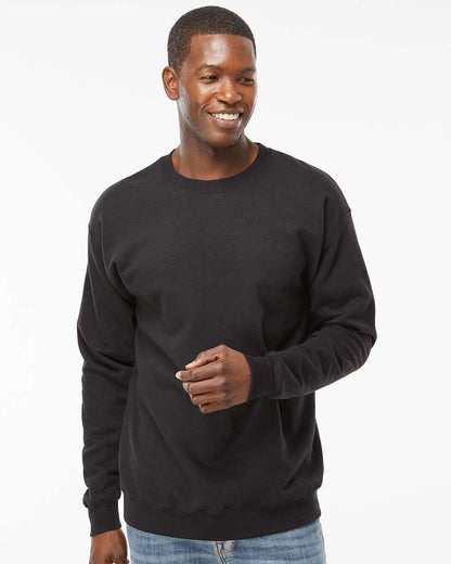 Hanes Unisex Perfect Sweats Crewneck Sweatshirt RS160 #colormdl_Black